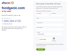 Tablet Screenshot of foodganic.com